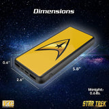 BUNDLE - Star Trek: TOS - Mr. Spock 6” Talking Bluetooth Figure Speaker with TOS Command Delta design 10,000 mAh Powerbank