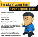 BUNDLE - Star Trek: TOS - Mr. Spock 6” Talking Bluetooth Figure Speaker with Ships of the Line design 10,000 mAh Powerbank