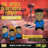 BUNDLE - Star Trek: Mr. Spock 6” Talking Bluetooth Figure Speaker with Strange New Worlds Wireless Charger with Powerbank