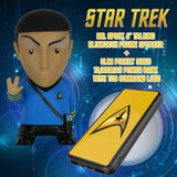 BUNDLE - Star Trek: TOS - Mr. Spock 6” Talking Bluetooth Figure Speaker with TOS Command Delta design 10,000 mAh Powerbank